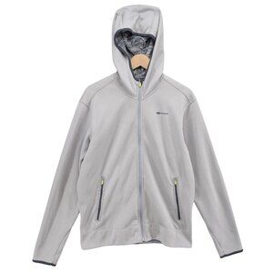 Sugoi Ignite Hoodie Jacket Mens Light Grey Full Zip Performance Running Size L